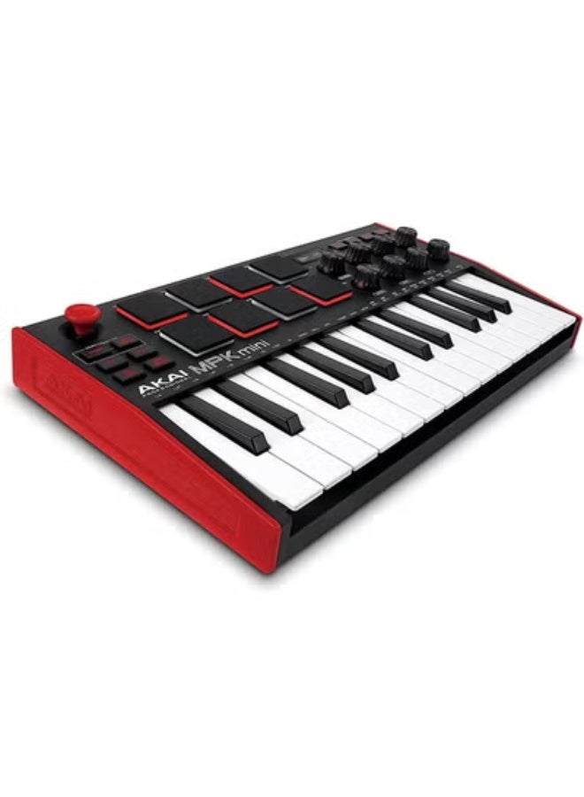 AKAI Professional MPK Mini MK3 - 25 Key USB MIDI Keyboard Controller With 8 Backlit Drum Pads, 8 Knobs and Music Production Software Included - Image 1